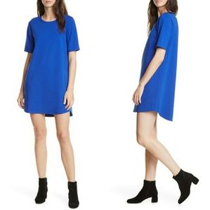 NWT Eileen Fisher Royal Blue T-shirt Dress XXS